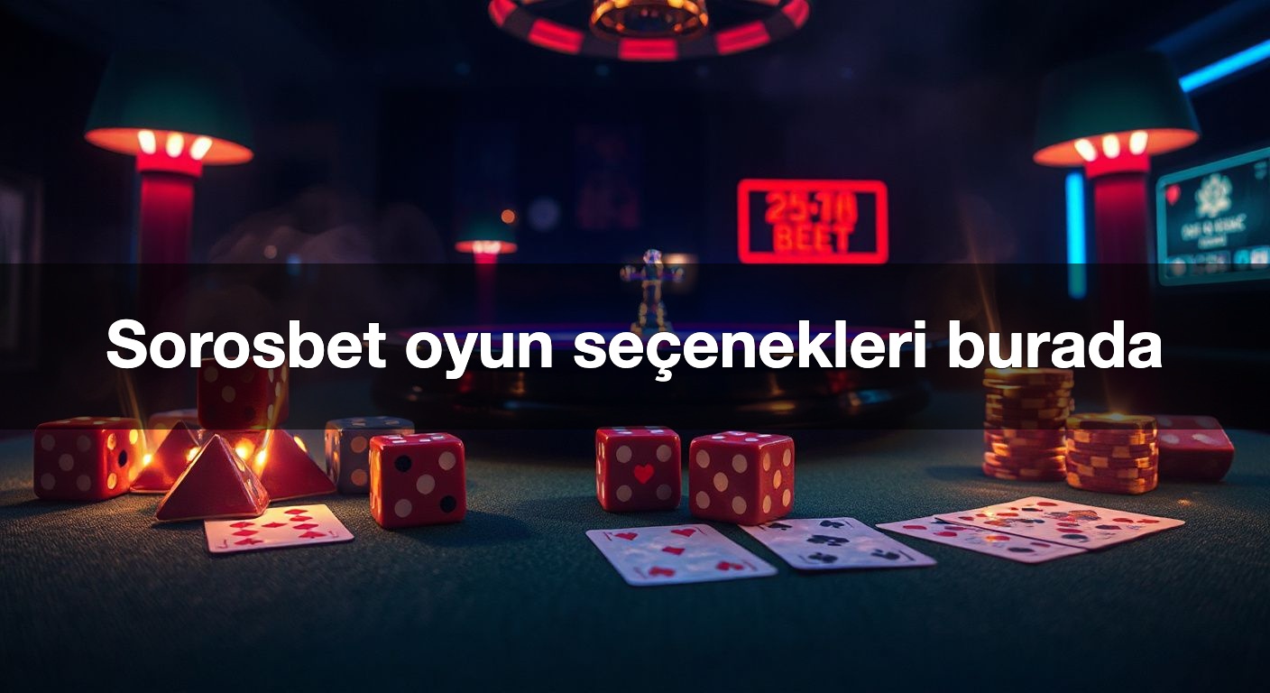 Sorosbet oyun seçenekleri burada
